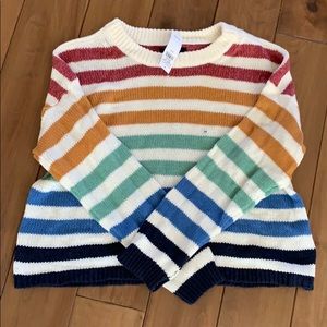 AEO colorful striped oversized sweater